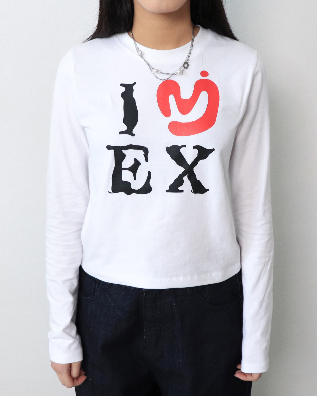 I LOVE EX TEE ( WHITE )